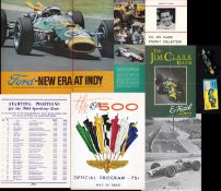 Jim Clark 1965 Indianapolis 500 and other memorabilia,