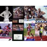 Autographs of GB Olympic Sprinters 100-400 metres (1960s-2000s),