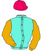 The British Horseracing Authority Sale of Racing Colours:
PEACOCK BLUE, OLD GOLD sleeves,