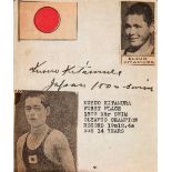 A group of four autograph albums with signatures collected at the Los Angeles 1932 Olympic Games,