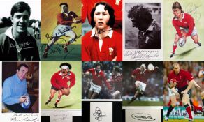 Autographs of Wales Rugby Legends (1970-2000s),