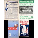 Eleven Tottenham Hotspur programmes,
1948 International Youth Tournament at White Hart Lane,