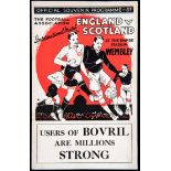 England v Scotland international programme 14th April 1934