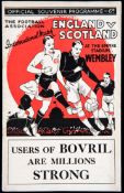 England v Scotland international programme 14th April 1934