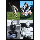 125 signed photographs of British footballers of the 1970s & 1980s,
12 by 8in.