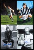 125 signed photographs of British footballers of the 1970s & 1980s,
12 by 8in.
