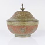 An Indo-Persian bowl and cover, 19th cen