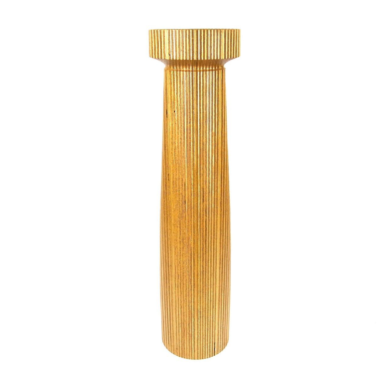 A John Hunnex cylindrical wood vase. 15 in (38.1 cm)diameter. Provenance: Initially exhibited at the - Image 2 of 3