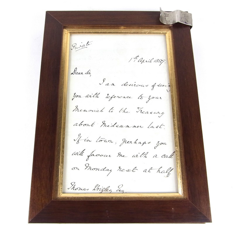Great Britain Postal History: A letter written and signed by Rowland Hill, inventor of the penny - Image 2 of 3