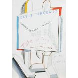 Hockney, David b1937 British AR, Tate Gallery Brochure advertising Hockney's exhibition,