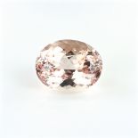 Loose oval cut Morganite. Weight 8.63 cts.