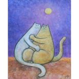 Newington, Charles The Lovers (Cat Series). 8.75 x 7 ins.