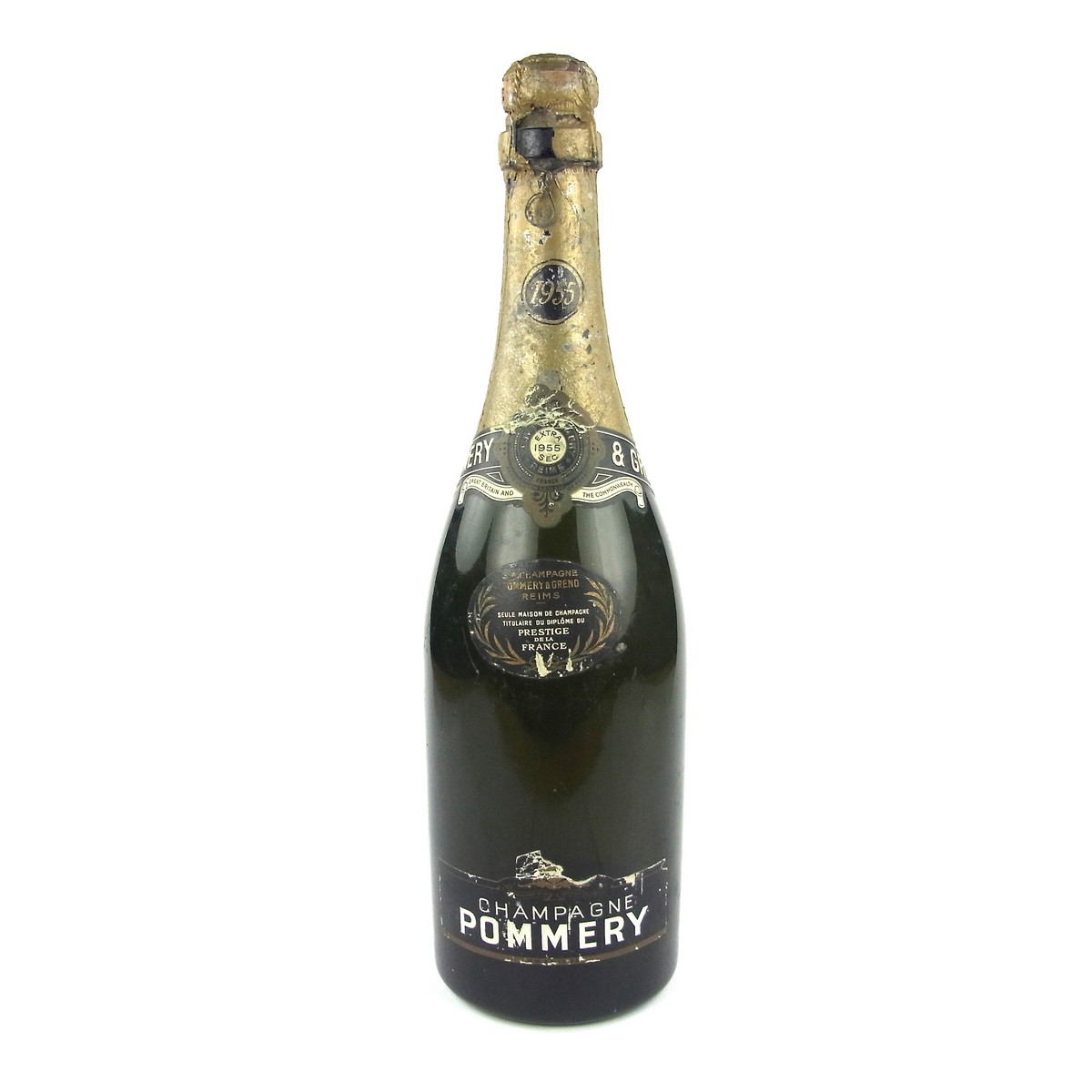 Pommery & Greno Champagne, Vintage 1955. 75cl, 12.5% volume.