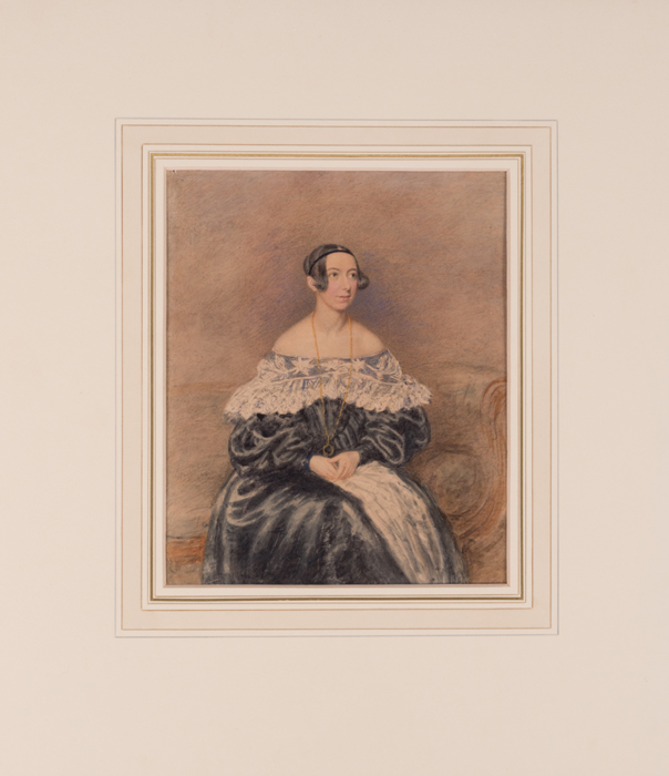 Thomas Charles Wageman (British, 1787-1863) Mary Alice Stewart, Watercolor, Unsigned and unframed.