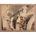 McClelland Barclay (1891-1943) Bon Voyage, Illustration, Oil on canvas, Signed lower right.