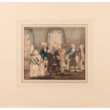 Artist Unknown (Early 19th Century) Interior Scene with George Washington, Martha and the Founding
