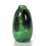 William Carlson (Cleveland, b. 1950) Vase, Colored glass. Dimensions: h: 6 1/2 x dia: 3 3/4 in.