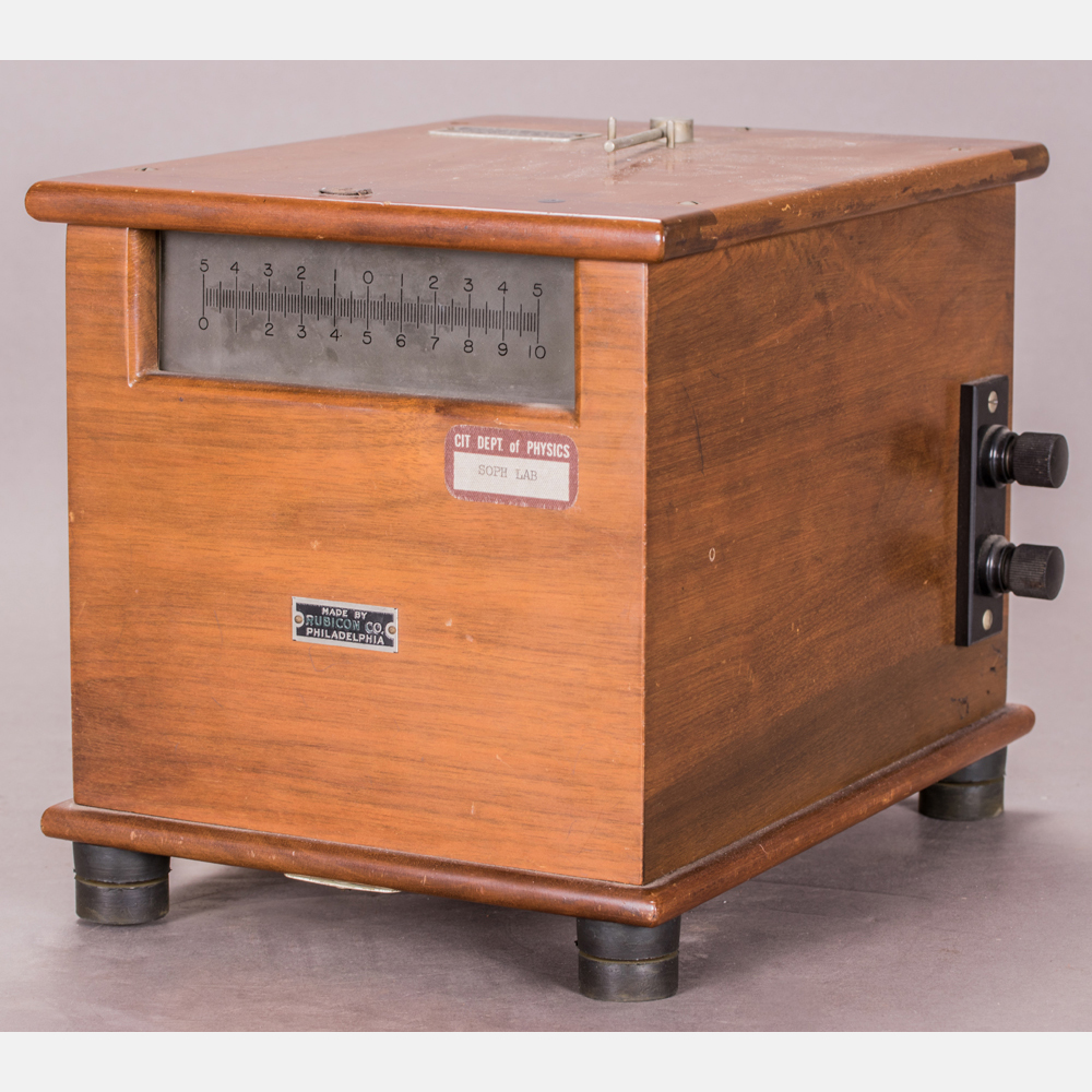 A Galvanometer by Rubicon Co., 20th Century. H: 7 3/8   W: 7   D: 10   ins. Proceeds to benefit