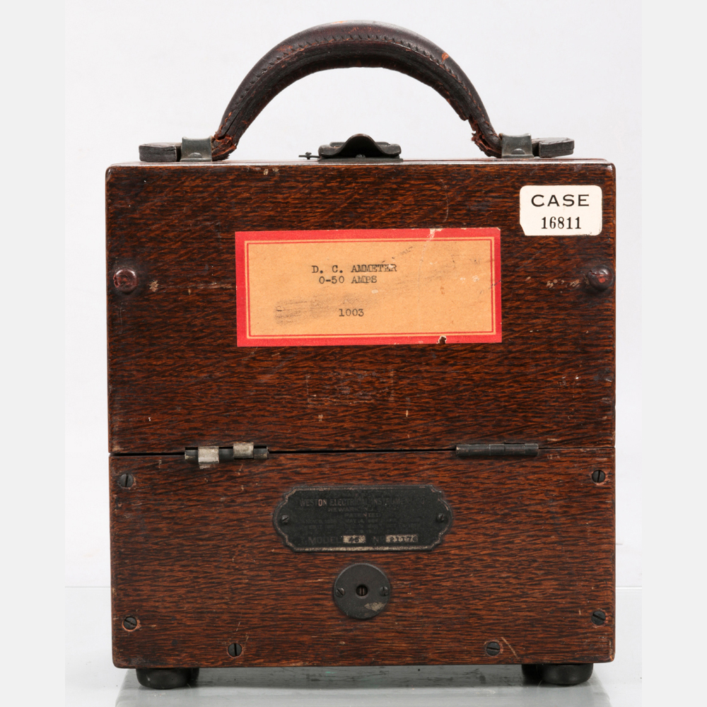 A DC Ammeter by Weston Electrical Instrument Co., Newark NJ, Model 45, 1919. Numbered 21176. - Image 3 of 8