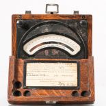 A DC Milliammeter by Weston Electrical Instrument Co., Newark NJ, 20th Century. Scale reads 0-300