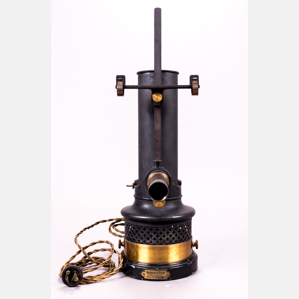 An Electric Light Source with Scale Holder and Cord by Hartmann and Braun, Frankfurt, Late 19th/