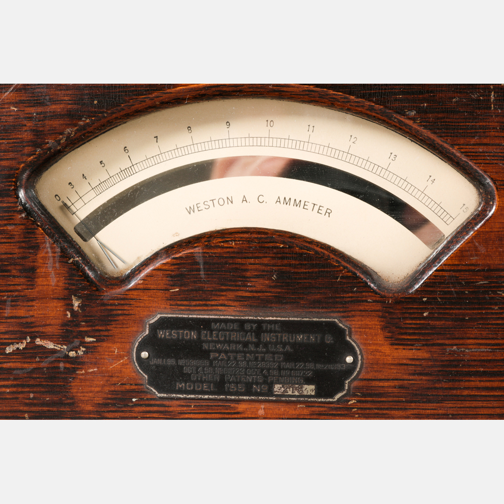 An AC Meter by Weston Electrical Instrument Co., Newark NJ, 20th Century. Scale reads 0-15amps. - Image 2 of 6