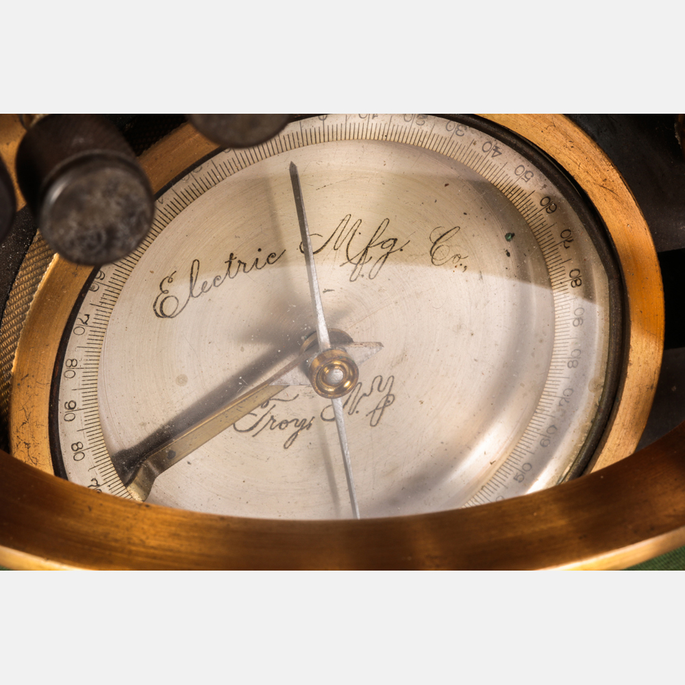 A Wheatstone Bridge with Built-in Tangent Galvanometer by Electric MFG Co., New York, Late 19th/ - Image 3 of 5