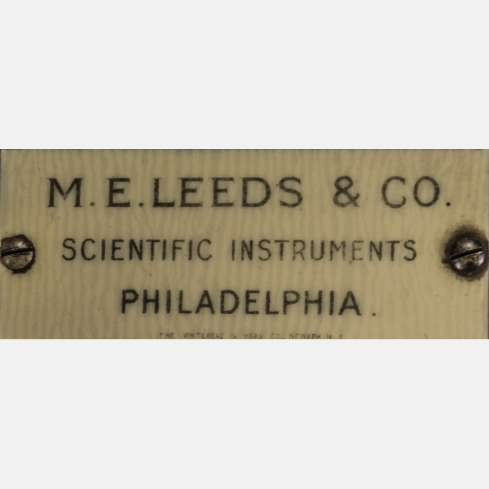 A Filar Suspended Galvanometer by M.E. Leeds and Co., Philadelphia, Late 19th Century. Having - Image 7 of 7