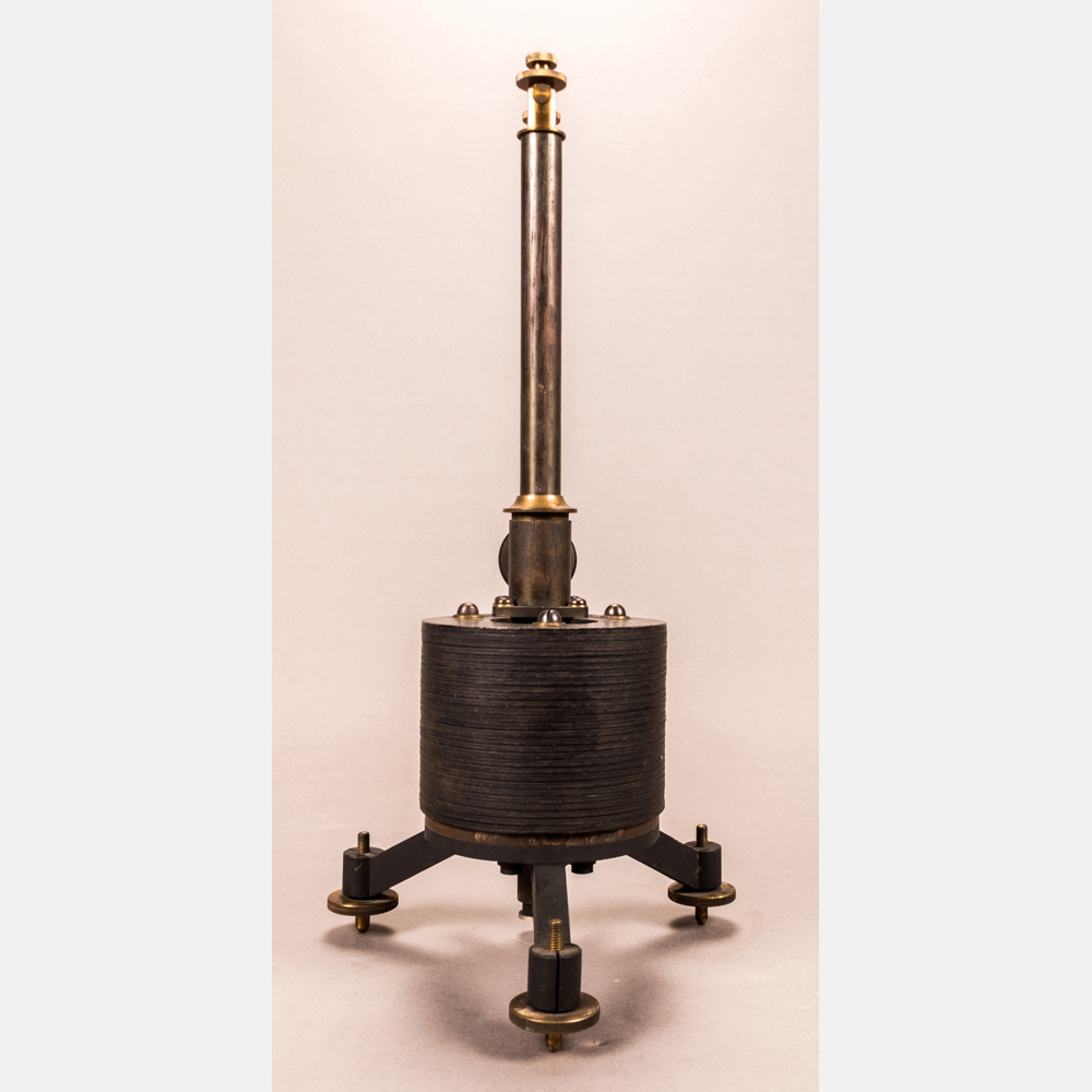 A Filar Suspended D'Arsonoval Galvanometer, Late 19th/Early 20th Century. Tripod feet spaced:  7 in. - Image 4 of 5