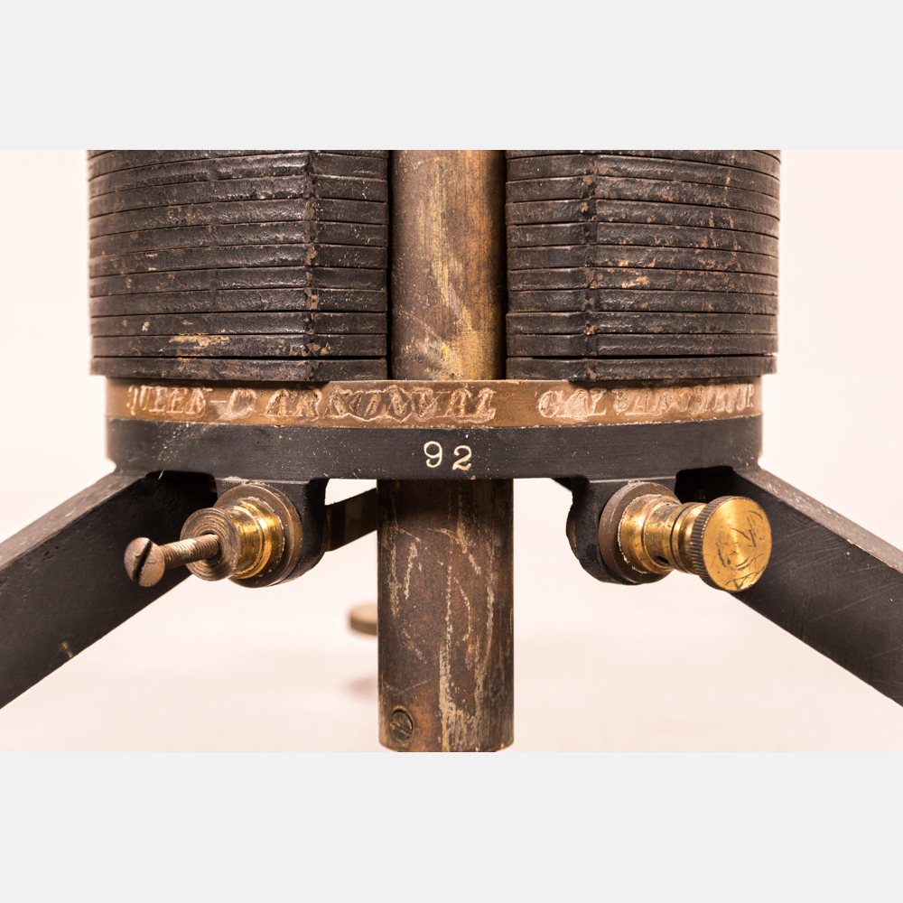 A Filar Suspended D'Arsonoval Galvanometer, Late 19th/Early 20th Century. Tripod feet spaced:  7 in. - Image 2 of 5