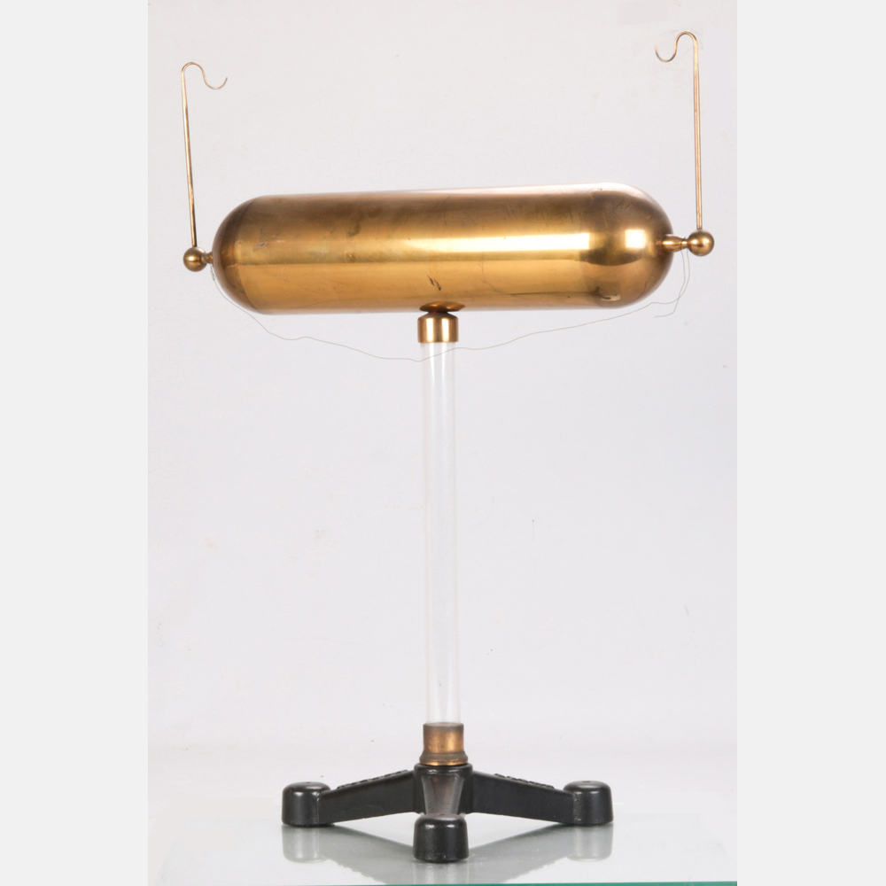 An Electrostatic Induction Demonstration Cylinder by Knott, Boston, Late 19th Century. Having two