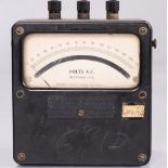 An AC Voltmeter with Mirror Scale by Weston Electrical Instrument Co., Newark NJ, Early 20th