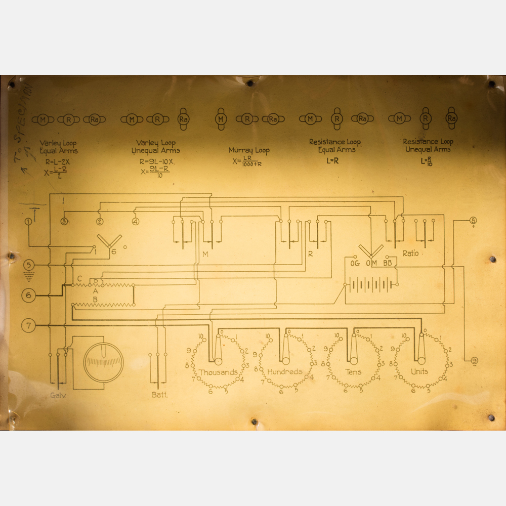 A Wheatstone Bridge by Thompson-Levering Co., Philadelphia PA, Early 20th Century. Numbered 613. - Image 4 of 7