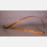 Artist Unknown (20th Century) Untitled,  Bent and planed wood,  Unsigned.  H: 97 1/4   W: 29 1/