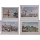 John Stobart (b. 1929) A Collection of Four Works Depicting Landscapes of the West, Colored