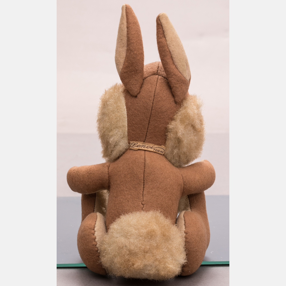 A Lenci Cloth Bunny, 20th Century.  H: 8   in.Missing eye. - Image 2 of 5