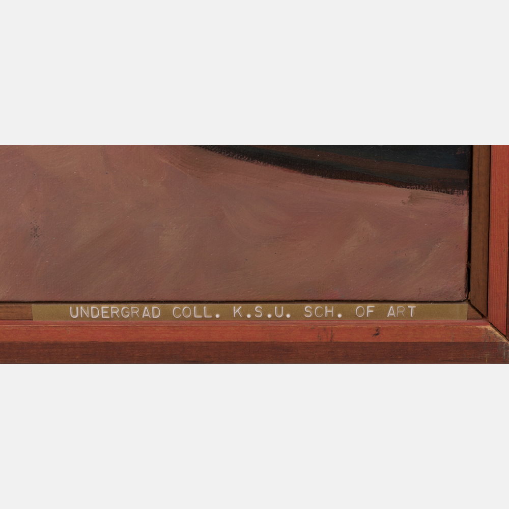 Franklin Piccirillo (American, 20th Century) First Tie, 1969, Oil on canvas, Inscribed '463 1 tie' - Image 8 of 8