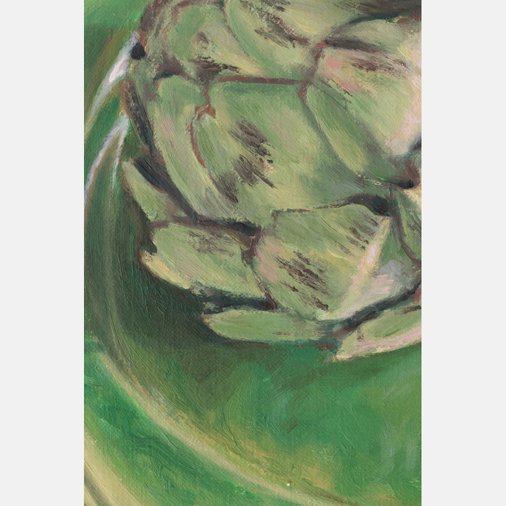 Henning Loeschcke (b. 1946) Still Life with Artichoke, Oil on canvas, Signed and dated '93 lower - Image 2 of 6