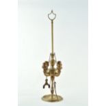 Lampada Fiorentina in bronzo, fine XIX sec. - inizio XX sec., H 41 cm Starting Price: €40