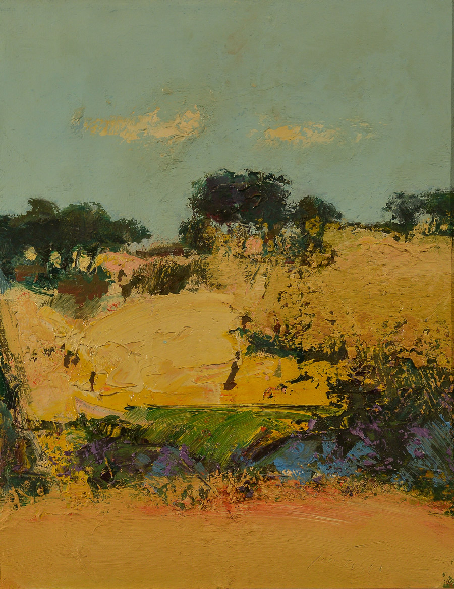 Sergio Scatizzi(1918-2009) , "Paesaggio", olio su tela, firmato in basso a destra Scatizzi, H cm