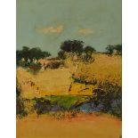 Sergio Scatizzi(1918-2009) , "Paesaggio", olio su tela, firmato in basso a destra Scatizzi, H cm