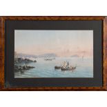 Giovanni Battista (Avellino, 1858 – Napoli, 1925), “Golfo di Napoli con veduta dell’isola di