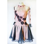 To be sold for BBC Children in Need
A vintage ladies ballroom dancing dress the pink and silver