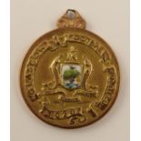 A 9ct Glasgow Football Medal for the charity cup. Presented to the winning players in 1920, Celtic