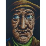 •GRAHAM McKEAN (Scottish b.1962) BERT THE BURNER Pastel, signed, 28.5 x 19.5cm (11 1/4 x 7 3/4")