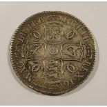 1677 Charles II Half Crown strong fine condition almost very fine Property from a Stirlingshire