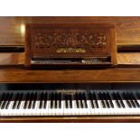 A John Broadwood & Sons, London, rosewood baby grand piano frame stamped 42110, 132cm wide x 182cm