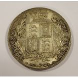 1881 Queen Victoria young head Half Crown lustre, tiny surface scratches to obverse, good
