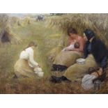 •JOHN McGHIE (Scottish 1867 - 1952) THE MIDDAY REST Oil on canvas, signed, 102 x 127cm (40 x 50")