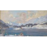 •WILLIAM DOUGLAS MacLEOD (Scottish 1892 - 1963) LOCH AFFRIC Pastel, signed, 29. x 51.5cm (11 1/2 x